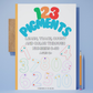 123 Pigments Aprende, traza, cuenta y colorea a través de los números del 0 al 30 Libro de actividades para colorear