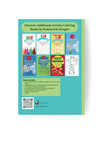 Back cover of a coloring book with colorful pages and Ermenrich Designs branding.
