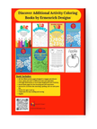 Fruit or Vegetable coloring book back cover by Ermenrich Designs with other educational coloring books for kid.